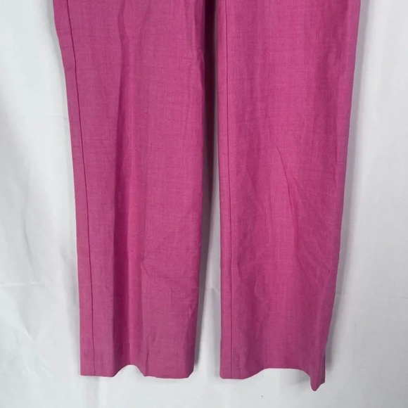 J Crew Stretch Pink Wool Blend Straight Leg Dress Pants Size 00 - Picture 7 of 11
